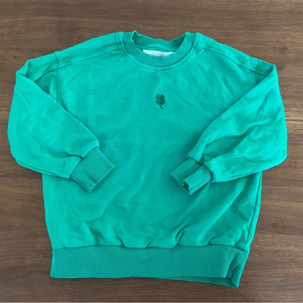Zara kids unisex shamrock sweater